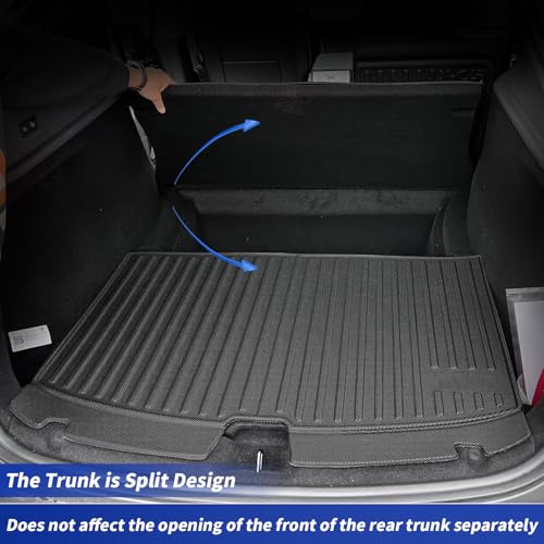 Image of Floor Mat for 2025-2026 New Model Y Juniper 7PCS Full Set Floor Mats with Front Rear Cargo Liner & Second Row Seat Back Mats & Anti-Scratch Rear Bumper Guard Mats Interior Accessories