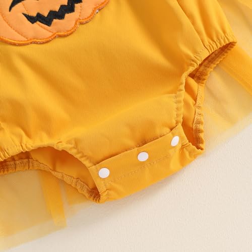 Disfraz de bebé para niña Thanksgiving Calabaza y Pavo sin mangas miniatura 6