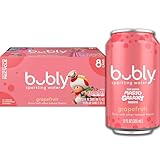bubly Sparkling Water, Grapefruit, 12 Fl Oz Cans (Pack of 8)