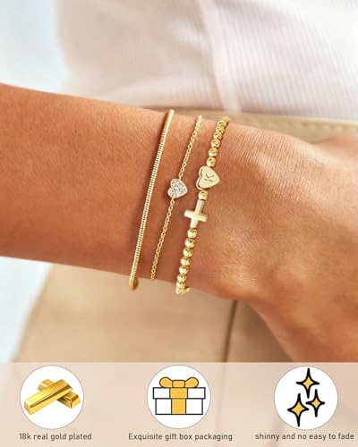 20% Off TLY Gold Initial Bracelet for Women - Image 4