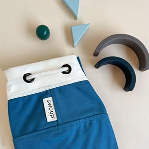 Swoop Bags - Durable Toy Storage Drawstring Bag - Ideal for Small Toys - Organizer and Play Mat - Cool Storage For Kids Rooms and Playrooms - BLUE Swoop Bags Durable Toy Storage Drawstring Bag Ideal for Small Toys Organizer and Play Mat Cool Storage For Kids Rooms and Playrooms BLUE