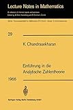  Einfuhrung in die Analytische Zahlentheorie (Lecture Notes in Mathematics, 29, Band 29)
