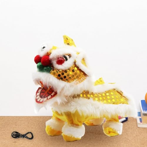 Lion en peluche électrique chantant doudou interactif enfant