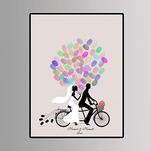 Candeon Fingerprint Wedding Guest Book