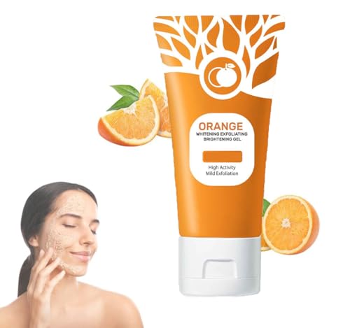 Orange Enzymes Exfoliating Scrub Gel, 2024 Natural Orange Exfoliating Whitening Gel Scrub Face Body Brightening Skin, Deep Cleansing Moisturising Exfoliator For All Skin (1PCS)
