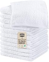 Utopia Towels Baumwoll-Seiftücher-Set, 100% ringgesponnene Baumwolle, hochwertige Flanell-Seiftücher für das Gesicht, sehr saugfähige und weiche Handtücher, 12 Stück (Weiß)