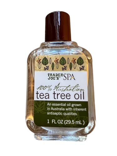 Trader Joe's 100% Australian Tea Tree Essential Oil in a Glass Bottle - 100% Pure and Natural Tea Tree Oil - Essential Oils for Diffuser, Aromatherapy, Soap and Candle Making