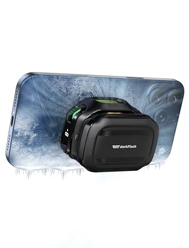 darkFlash Magnetic Cell Phone Cooler for Gaming, Portable Phone Cooling Fan with Rechargeable...