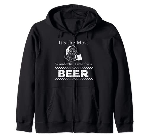 Más maravilloso para la hora de la cerveza Ugly Christmas Sudadera con Capucha