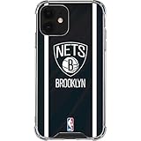 Skinit Clear Phone Case Compatible with iPhone 12 Mini - Officially Licensed NBA Brooklyn Nets...