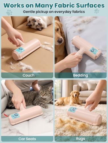 Image of DELOMO Pet Hair Remover Roller, Reusable Lint Roller for Dog and Cat Hair