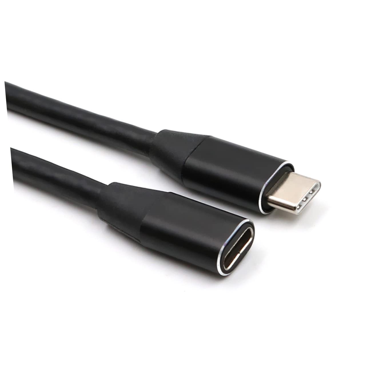 OSALADI 6piezas Cable De Extensión Usb Type-c Macho Hembra Compatible Dispositivos Usb-c Carga y Transferencia De Datos Diseño Reversible Negro