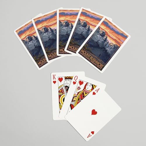 Baraja de Poker Mount Rushmore, 52 cartas tamaño póker miniatura 7