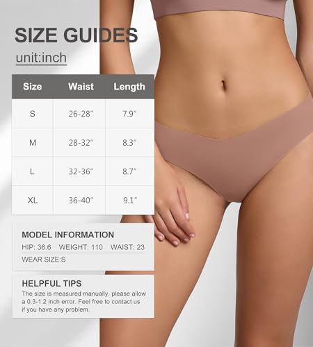 Image of Seamless Thongs for Women V-Shaped No Show Panties Soft Comfortable Breathable Workout Underwear Multiple Pack