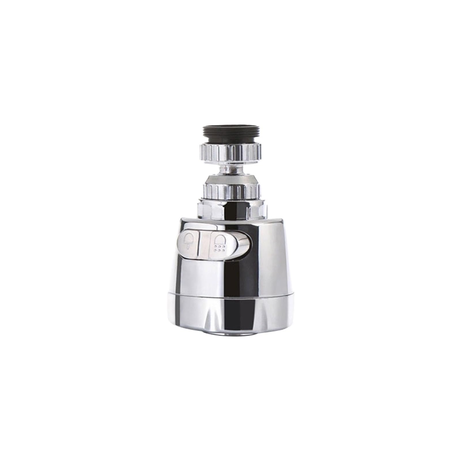 Goxqit One Color 2 Pcs Universal Faucet 360 Degree Rotating Tap Filter Tip Water Bubbler Economizer Kitchen Supplies For Kitchen Basin(18 * 5Cm)