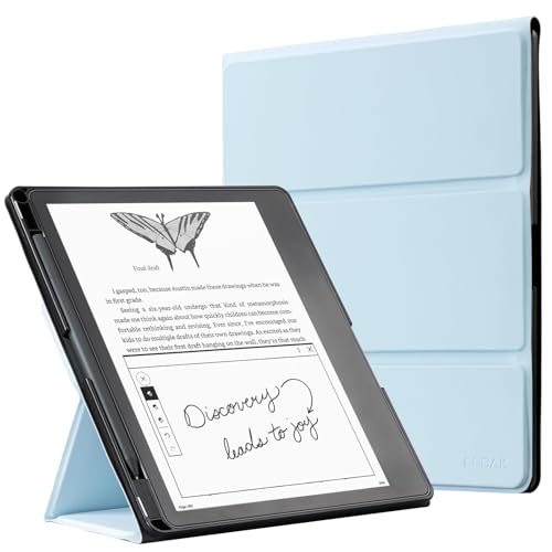 Image of CoBak Stand Case for Kindle Scribe - Premium Folio Leather Cover with Pen Holder, Auto Sleep /Wake - Compatible with 10.2 Inch Kindle Scribe (2022 /2024 Release)