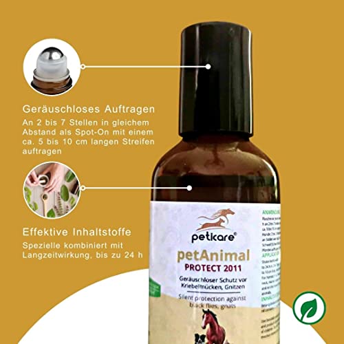 Peticare Anti-Kriebelmücken Stopp Roll-On für Pferde – Abwehr auch gegen Gnitzen, effektiv dem Sommerekzem vorbeugen, Keine Ekzemer-Decke mehr, Anflug-Stopp - petAnimal Protect 2011 - Image 4