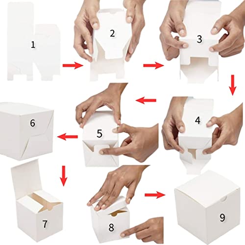 Xcxgyca White Gift Boxes 10 Pack 7X7X7 In Small Gift Boxes With Lids For Birthday Party Gift Boxes, Bridesmaid Proposal Gift,Christmas Gift Boxes,Graduation, Holiday, With 10 Thank You Stickers ,With 66 Ft Ribbon(7X7X7 In, White) … #TOP3