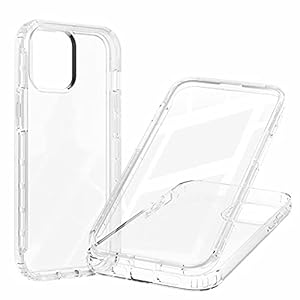 Lijc Hoesje voor iPhone 13 Pro Ingebouwd PET Scherm Beschermer 360°Volledige Lichaam Slim Transparant Verloop Case…
