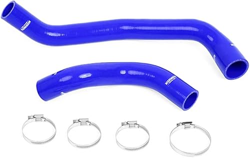 Mishimoto MMHOSE-RHD-32BL - Manguera de radiador de silicona compatible con Nissan Skyline R32 GTR 1989-1992, color azul