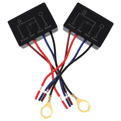 DOITOOL 2 x Schalter, Touch-Schalter, Tischlampe, Touch-Dimmer für LED-Lichter, 4-Wege-Touch-Sensor-Dimmer