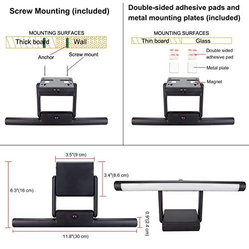 Luxsway Rechargeable Picture Light, Wireless Painting Light With Remote, 12 Colors Changing Artwork Light With Rotate Light Head, Dimmable Display Art Light For Dart Board Poster Gallery #TOP5
