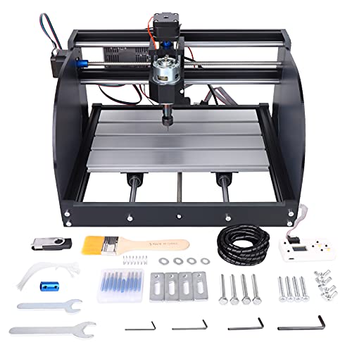 ERGAOBOY CNC 3018 Pro M Wood Carving Milling Engraving Machine,GRBL control 3 Axis DIY plastic Acrylic PCB PVC Wood,Effective Engraving Area 11.8x7.1x1.8" Inch(300x180x45 mm)