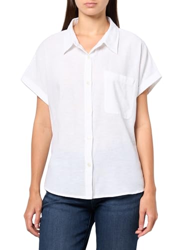 Chemise manches roulées unies boutonnées Lucky Brand pour femme en coton