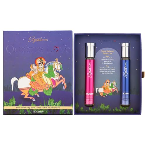 Image of Signature Queen's Love Royal Unisex Perfume Gift Set | Long-Lasting Fragrance for Men & Women | King 30 ml + Queen 30 ml | Perfect Luxury Romantic Couple Gift for Any Occasion | Travel Pocket Perfume