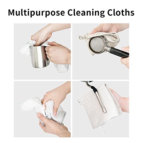 Watchget Barista Micro Cloth 4 Pack Microfiber Barista Cleaning Towels Coffee Cleaning Accessories For Espresso Machine, Steam Wand, Countertop(12"X12") #TOP3