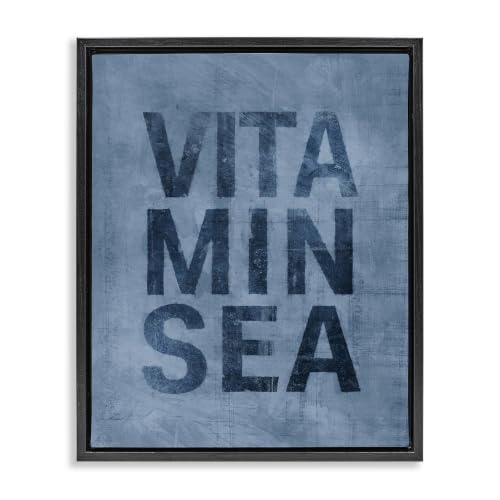 Vitamin Sea Nautical Beach, 25 x 31 Inch Canvas in Floater Frame