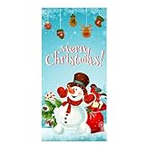 LZYWOD Funda de decoración frontal de Navidad, cubierta de tela de Navidad, fundas elásticas de tela de Navidad, elástico de Navidad
