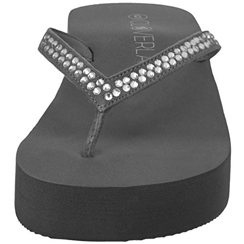 CLOVERLAY Women’s Flip Flops Platform Sandals Wedge Flip Flop Thong Sandal3