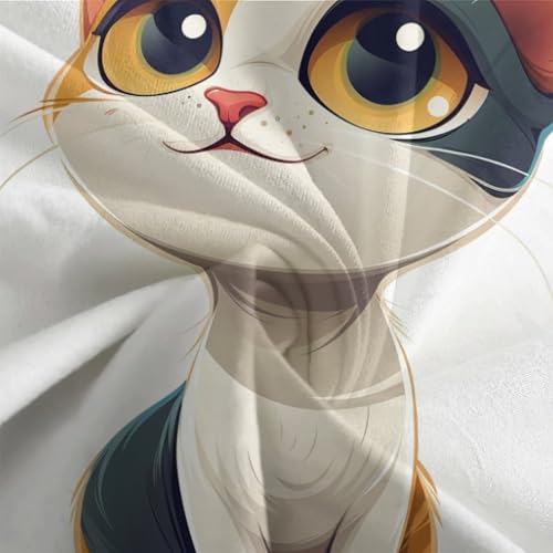Parure de couette chat persan 3D ensemble de literie microfibre 220x240