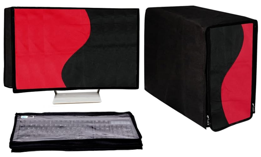 GUTSAV SALES COMPUTER COVER FULL SET COVER 21.5 INCH MONITER, KEYBOARD, CPU COVER 3 SET