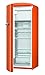 Produktbild Gorenje ORB 153 O-L Kühlschrank mit Gefrierfach / A+++ / Höhe 154 cm / Kühlen: 229 L / Gefrieren: 25 L / Orange / DynamicCooling-System / LED Beleuchtung / Oldtimer / Retro Collection