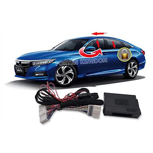Forten Kingdom Car Auto Window Lift Close Open Side Mirror Fold Unfold Sunroof Closer Speed Door Lock Unlock System Module Kit Accessories for Honda Accord Civic CRV Odyssey Pilot (Accord 2018-2023)