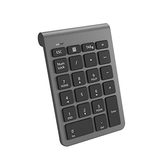CATECK numérico inalámbrico Bluetooth,Teclado numérico 22 Teclas Bluetooth de tecladopara Data Entry de Contabilidad PC/Notebook/de Escritorio/Tableta