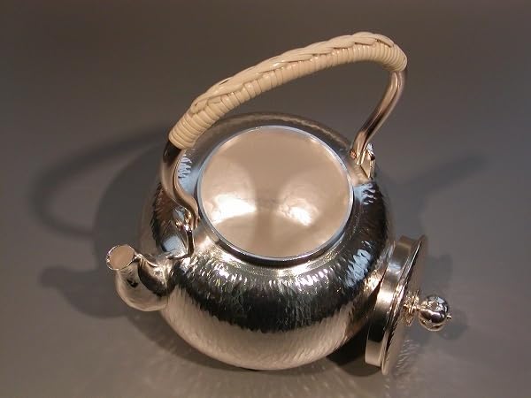 秀峰堂 銀瓶 湯沸かし 茶器・茶道具 秀峰堂 銀瓶 湯沸かし 茶器・茶道具 茶器・茶道具 銀瓶 丸型 湯沸 銀