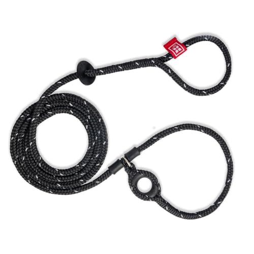 Harness Lead No Pull Dog Harness and Leash Set, Anti Pull Dog Harness for All Breeds and Sizes, One-Piece Cushioned Rope Design Safely Prevents Escaping and Pulling (Medium/Large, Black/Reflective)