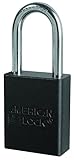 American Lock A1106BLK1KEY Padlock Keyed, Aluminum, Black