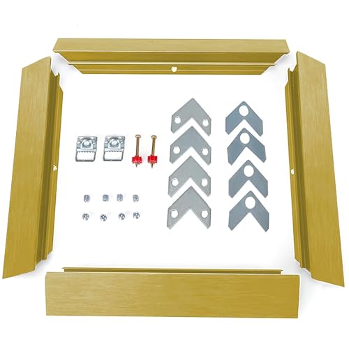 Image of 16x20 DIY Metal Canvas Frame,1.25 inch Deep Floater Frame,Light Gold