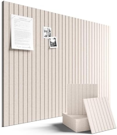 Fluxynara Large Felt Bulletin Board 48" x 36" Cork Board Alternat...