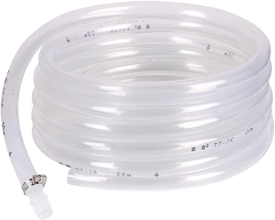 flintronic Fuel Hose, 5m(Dia 16mm) PVC Diesel Hose with Connector for Petrol, Diesel, Water, etc.
