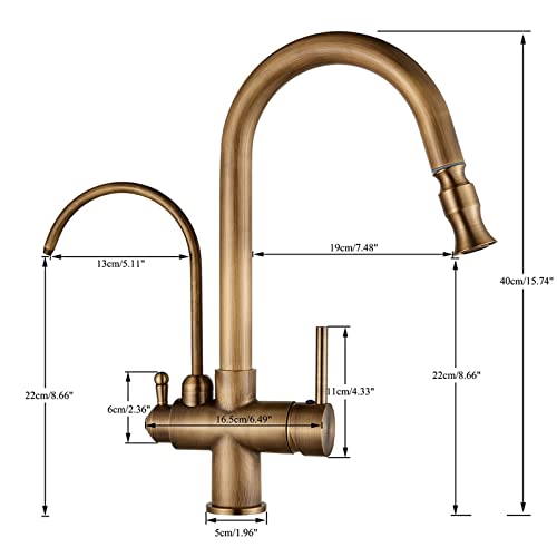 Robinet de cuisine tactile LWX au design épuré avec sortie eau potable