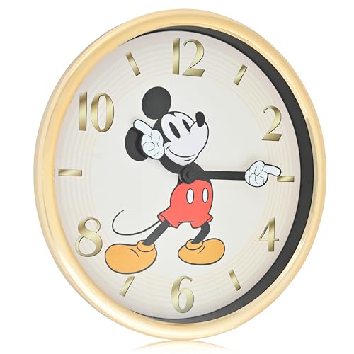 Accutime Mickey Mouse 871776 Retro Art Master Wall Clock White