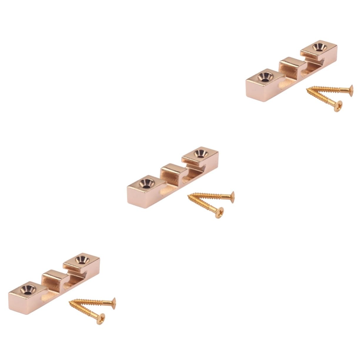 ERINGOGO 3sets Bass Guitar Accessories Zinc Alloy Roller String Retainer String Guides Guitar