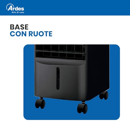 Miniatura 9 de Ardes Ar5amr08 Penny - Refrescador Evaporativo De Medio Ambiente Con Ruedas Digitales, Temporizador Y Mando A Distancia, Capacidad Del Depósito, 4 L, Color Negro