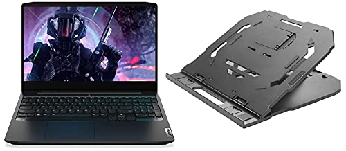 Image of Lenovo Ideapad Gaming 3 Intel i5 10th Gen 39.62cm (15.6 inch) FHD Gaming Laptop (8GB /1TB+256GB SSD /Win10 /MS19 /NVIDIA GTX 1650 4GB /Onyx Black /2.2Kg), 81Y400E1IN 2-in-1 Laptop Stand