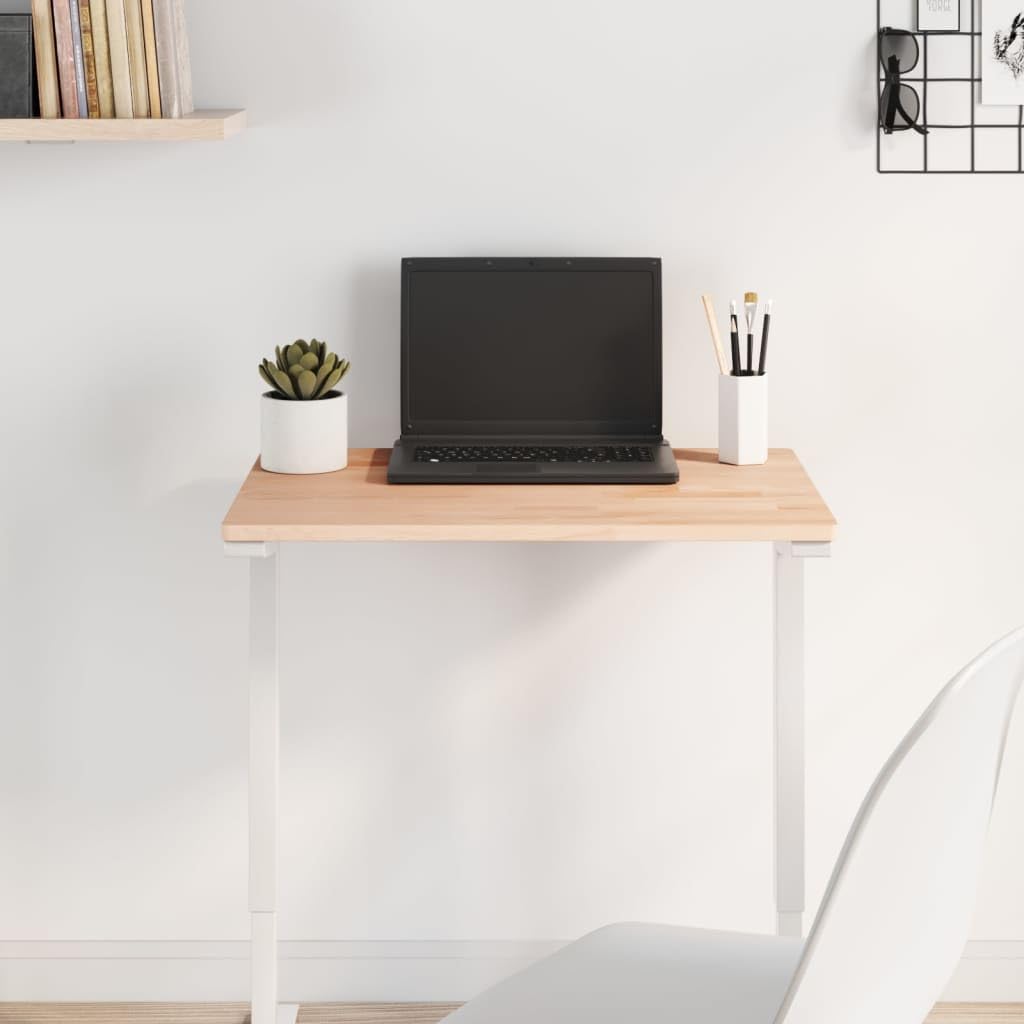 Piano da tavolo in legno massiccio di faggio, 60 x 40 x 1,5 cm, rettangolare, per mobili, accessori fai da te, piano di lavoro di ricambio per ufficio, cucina, casa e artigianato